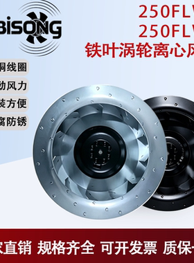 250FLW2 250FLW3 铁叶后弯式涡流式离心风机风扇