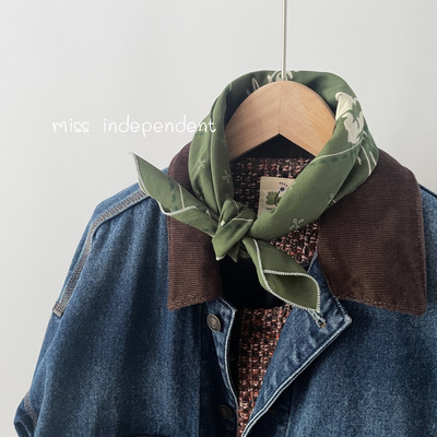 25春夏新色 北美户外老牌复古实用bandana纯棉围巾小方巾领巾头巾