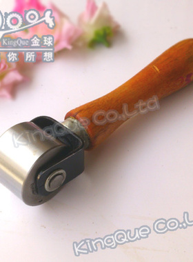 木柄滚轮  皮革滚轮 皮革压轮 皮匠工具 手作真皮压实轮子