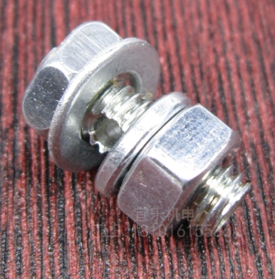 熄火器专用固定螺丝带孔钢丝绳螺丝螺栓[螺丝尺寸6mm][孔径约3mm]