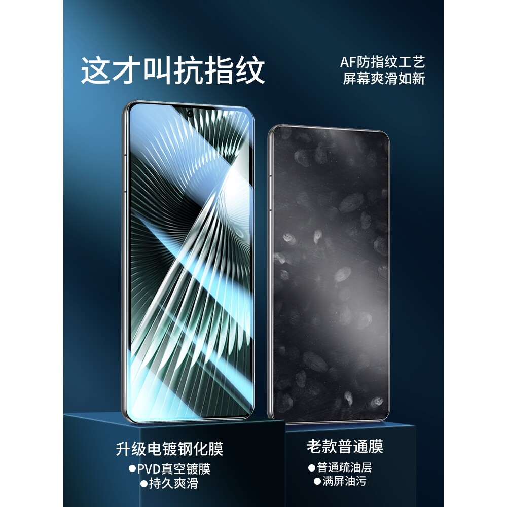 英国图拉斯适用红米turbo3钢化膜redmiturbo3手机膜全屏覆盖小米trubo3新款高清全包Redmi刚化5g抗蓝光钻石防