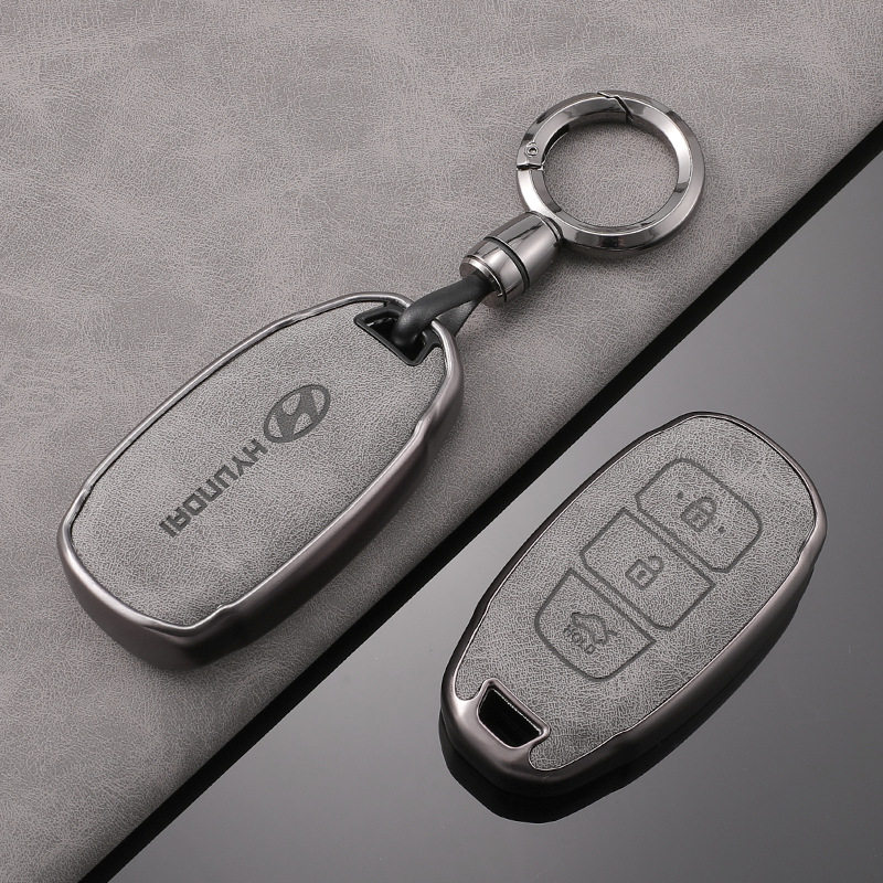 适用北京现代ix35钥匙套名图第七代伊兰特菲斯塔索八沐飒男士壳