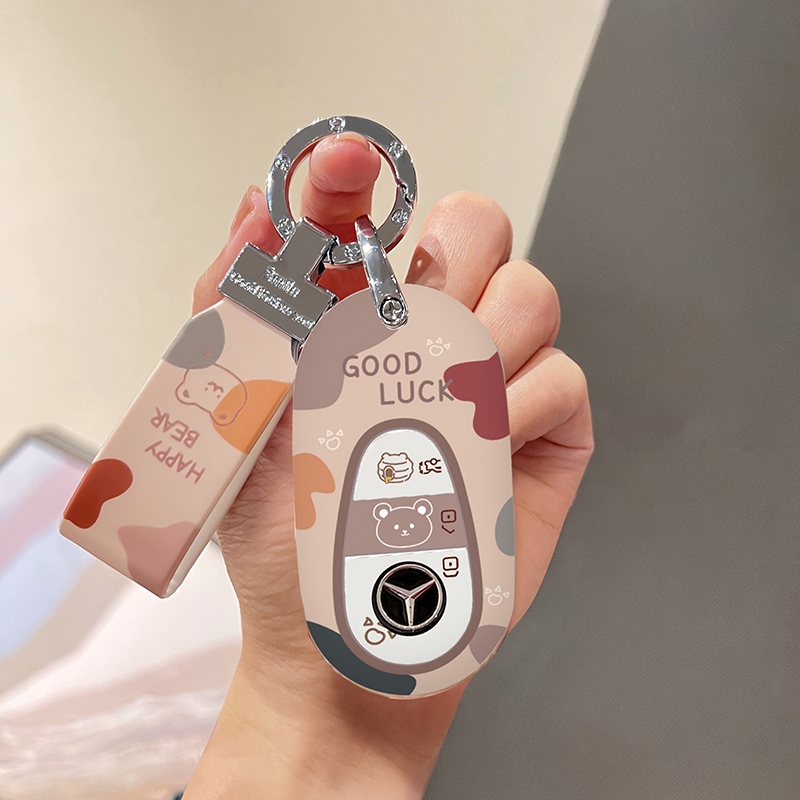 适用2025新款25款奔驰glc300l钥匙套glc260女生glc260l女士glc300