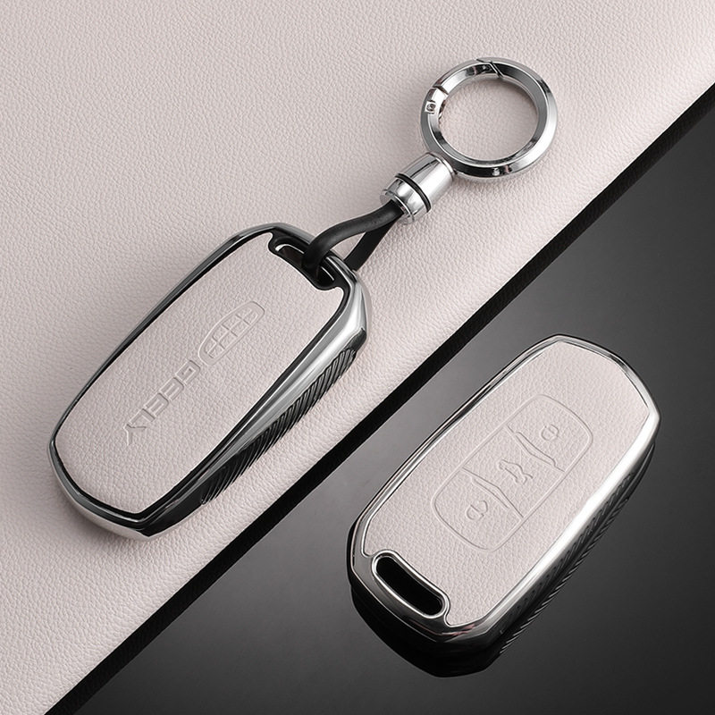 适用睿蓝蓝气球钥匙套枫叶x3pro吉利x3曹操60女士专用可爱女生壳