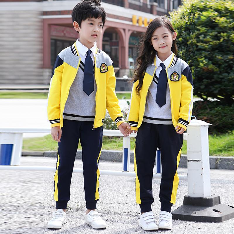 小学生校服春秋装一年级班服英伦风幼儿园园服儿童春季运动会套装