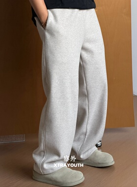 XY【羊毛直筒】羊绒醋酸直筒裤休闲羊毛裤宽松版型舒适亲肤长裤