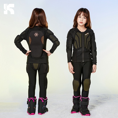 酷峰儿童滑雪护甲护具全套装备