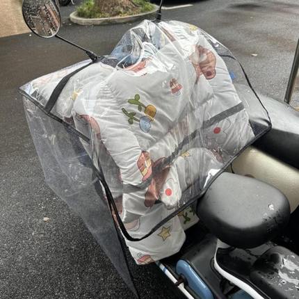 雨挡加厚摩托车车衣遮雨罩板防尘透明防水加宽电瓶车电动车挡风被