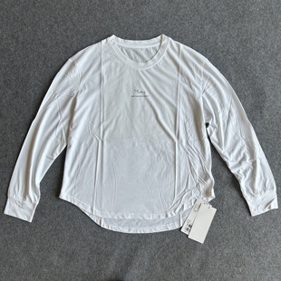 3.2桑蚕丝 24.9莫代尔 纯白色女士圆领长袖 T恤71.9棉