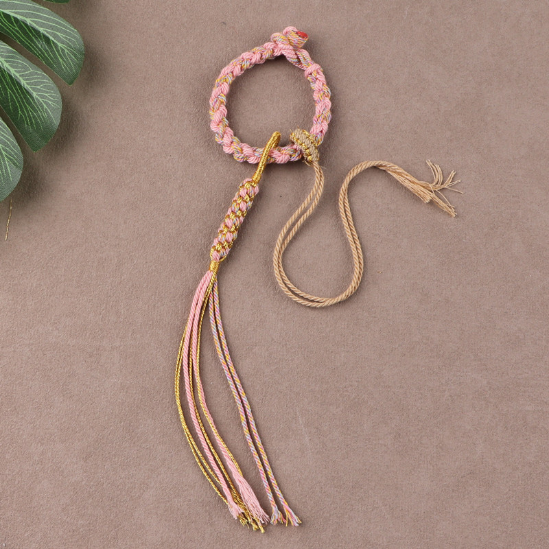 棉线流苏穗钥匙扣挂件花式玉石吊坠绳手工编织手把件绳唐卡文玩