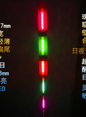 老曹口口中高灵敏超醒目高亮LED路滑远投电子夜光漂日夜两用78.12