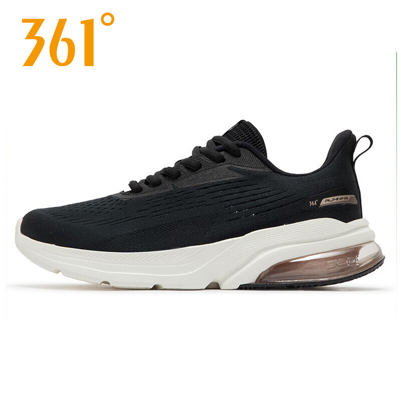 361&deg;女士气垫型格跑步鞋新品2026夏女子网面防滑运动鞋582422220