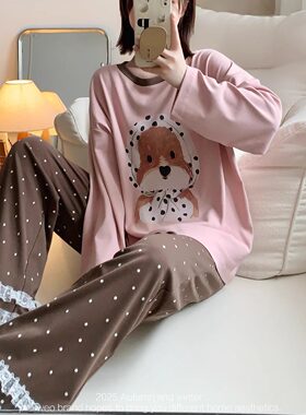 卡通狗狗蕾丝波点日系甜美可爱