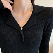 暗扣免缝防走光扣子胸针扣针女别针固定衣服领口胸口领子太低神器