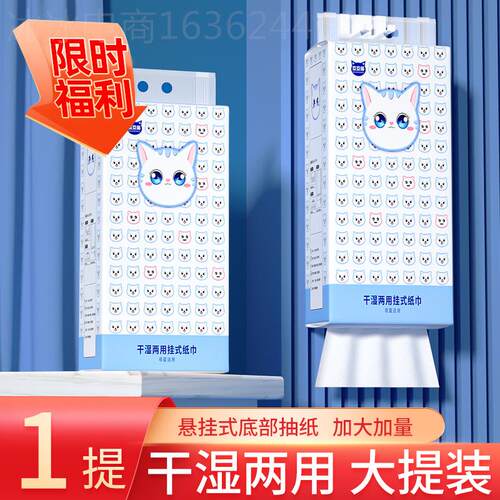 Paper drawing hanging household tissues and napkins抽纸一提