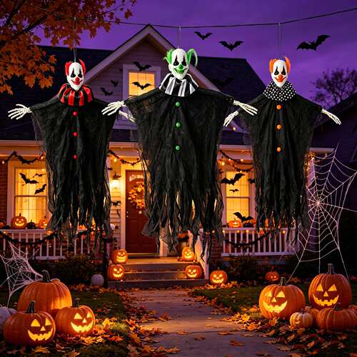 HalloweenHangingGhostClown