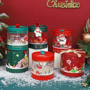 Christmas packaging gift box PVC transparent box圣诞苹果盒
