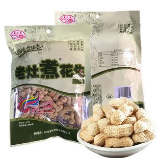 老灶煮花生202g四川特产罗江蒜茸味咸干卤煮花生盐干花生零食