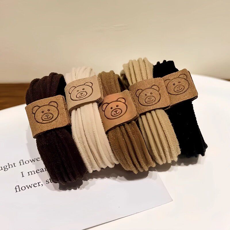 小熊头绳发圈高弹力无接缝耐用高马尾发绳多色,饰品/流行首饰/时尚饰品新,发饰,淘宝优惠券,粉丝福利购,淘宝优惠卷