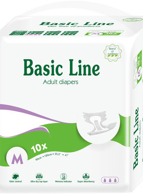 那特恩成人纸尿裤加强吸收棉柔老人粘贴式大号尿不湿SM码10片