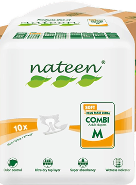 nateen那特恩成人纸尿裤老年人男女通用粘贴式尿不湿小号S码80片