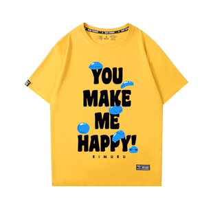 关于我转生变成史莱姆这档事短袖T恤利姆鲁周边宽松落肩男女半袖