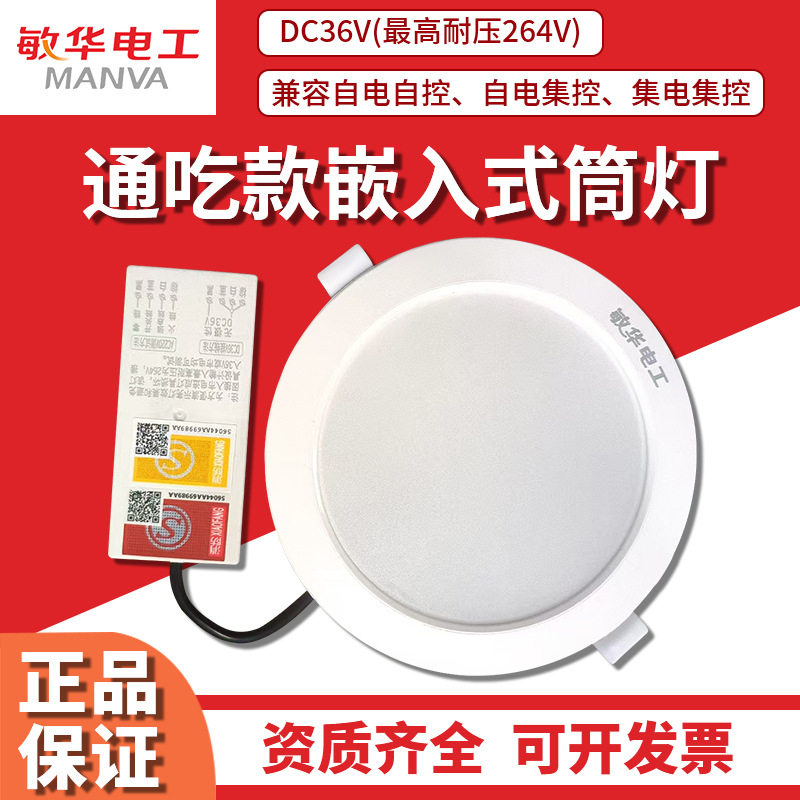敏华自电自控防火消防照明筒灯
