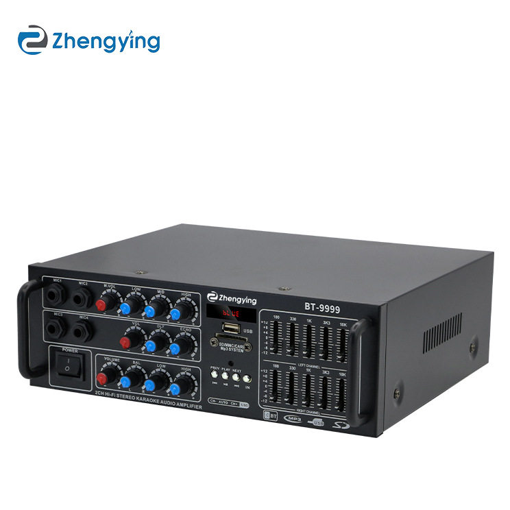 热销大功率功放机12V/220V蓝牙U盘插卡FM调音损解码放大器