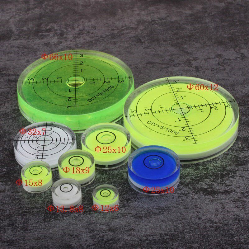 高精度牛眼水平尺万向水平泡圆形小平水泡电子秤水珠