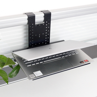 工位笔记本电脑挂架笔记本平放支架便携本挂屏风隔断架托节约空间