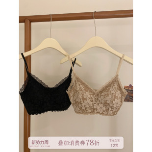 馨帮帮Bra 纯欲蕾丝提花美背内衣女轻薄显瘦收副乳无痕吊带文胸罩