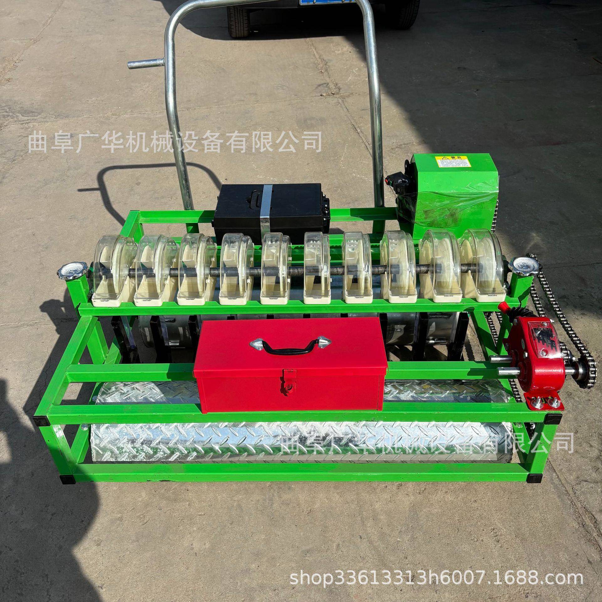 供应电动款蔬菜播种机 小颗粒种子精播机 汽油自走式免间苗育