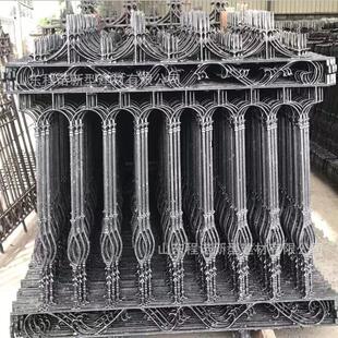 铸铁护栏定制户 可围安装外庭院墙护栏 建筑铁艺围界栅栏铸铁围栏