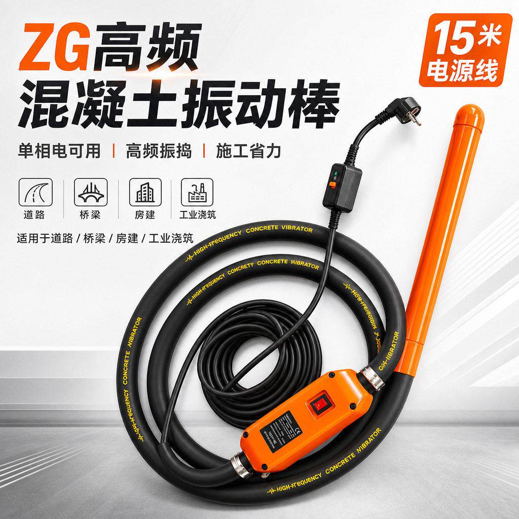 振工混凝土振动棒插入式振捣器220V频静音水泥工程振捣棒大功率