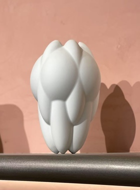 正品 德国Rosenthal卢臣泰Geode白瓷花瓶陶瓷摆件样板房轻奢高级