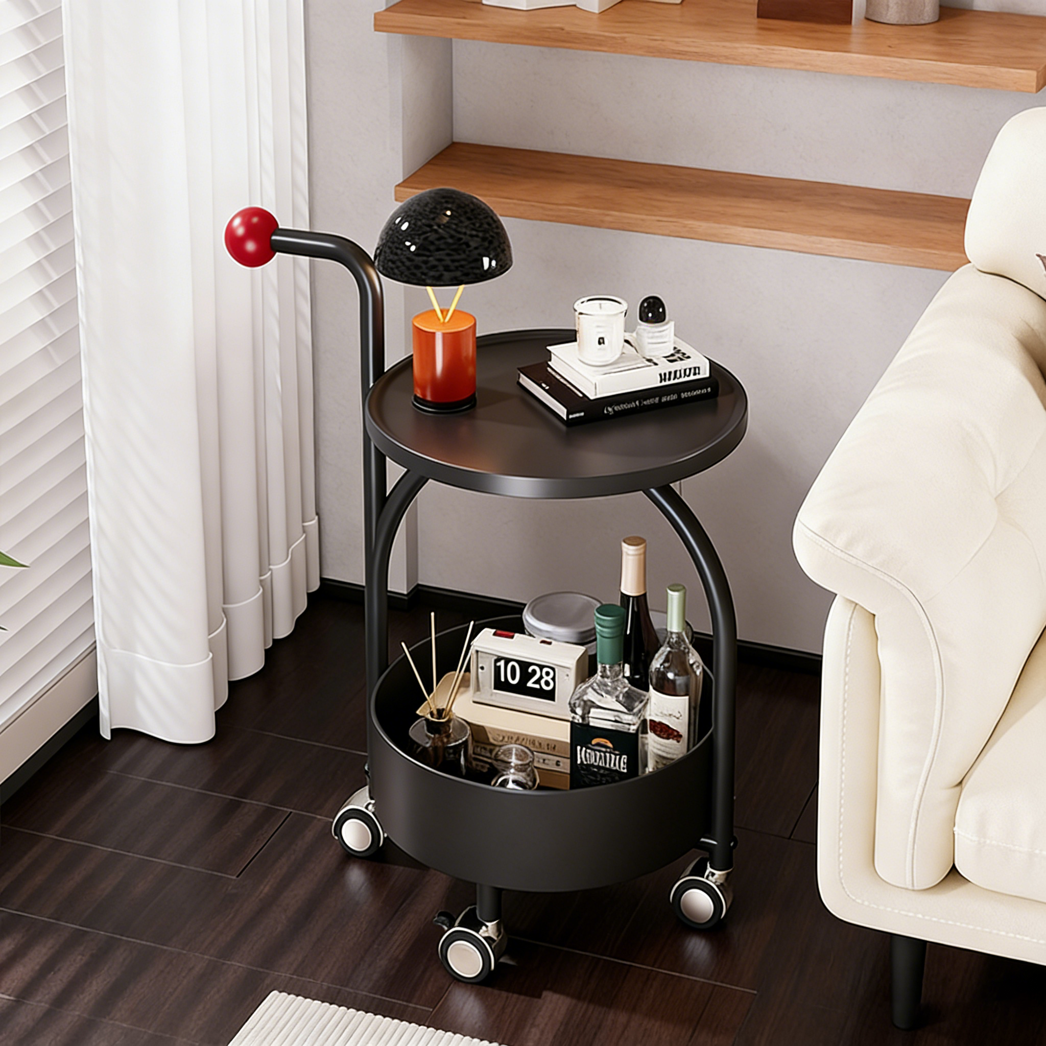 中古风客厅移动小推车餐车家用边几零食置物架茶几床头小桌子边几,住宅家具,移动边几/推车,淘宝优惠券,粉丝福利购,淘宝优惠卷