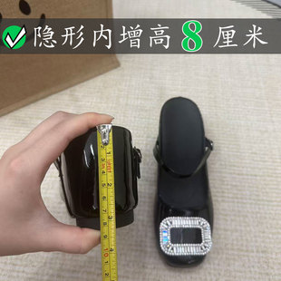 Right Video优雅风水钻方扣rv包头拖鞋女夏季外穿凉鞋方头穆勒鞋
