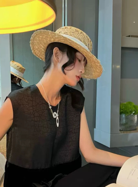 时尚水滴陨石圆盘锁骨链