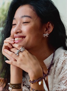 小斑马高级感小众设计个性原创时尚简约戒指指环