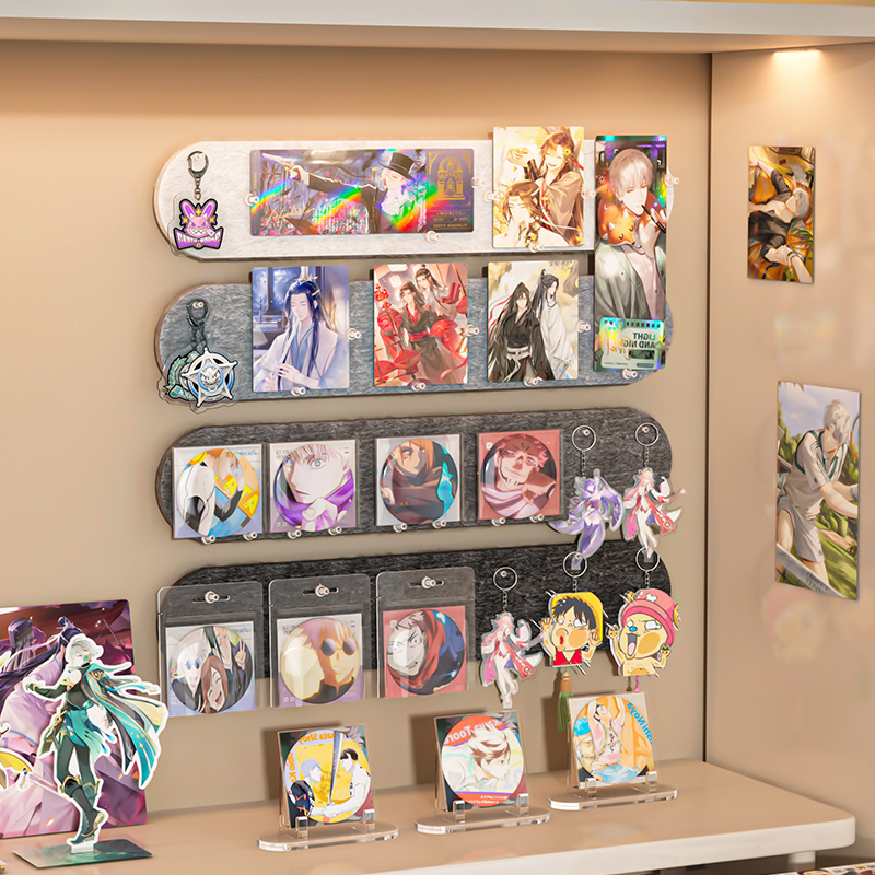 吧唧展示架毛毡板墙上装饰痛柜