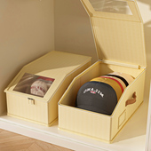 帽子收纳神器柜内鸭舌棒球帽存放盒家用防尘省空间保护帽子置物架