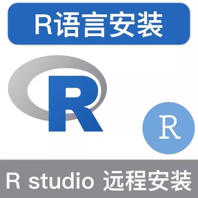 R语言Rstudio软件 4.5.2安装包拍一件远程安装服务送教程支持Win