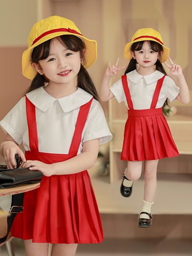 樱桃小丸子cos服女童套装动漫儿童六一演出服可爱jk裙子学生服装