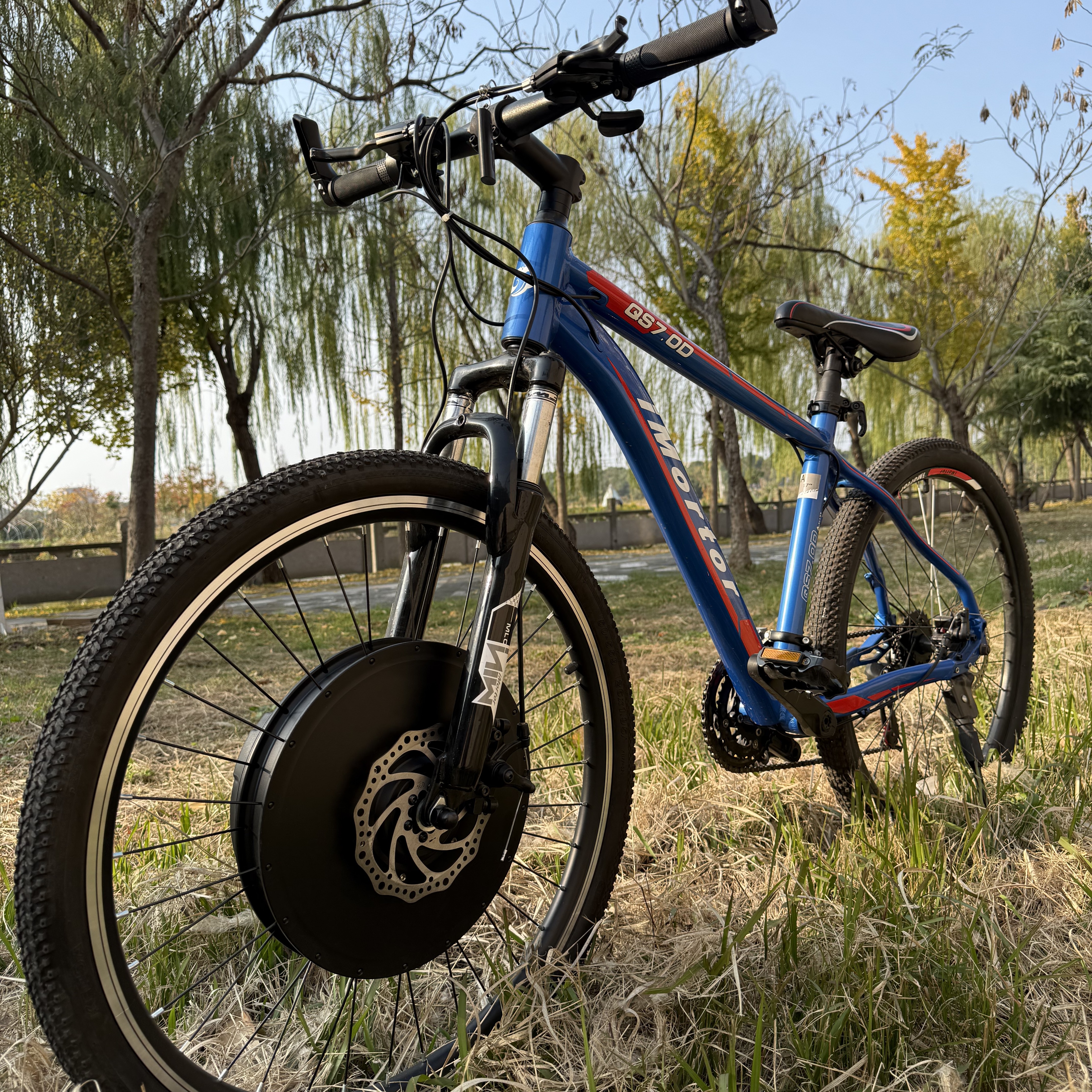 云智轮四代智能微动力车轮自行车改装电动助力车锂电池前驱一体轮