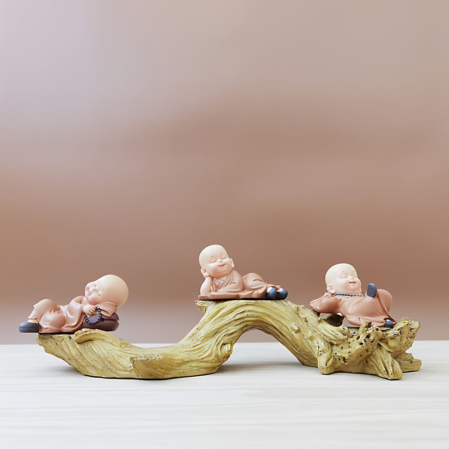 小和尚摆件套装禅意造景