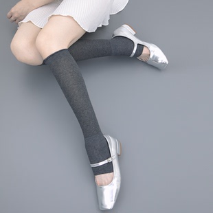 SS2L春夏高密针织微透木耳边少女风露趾小腿袜踩脚袜套袜子女