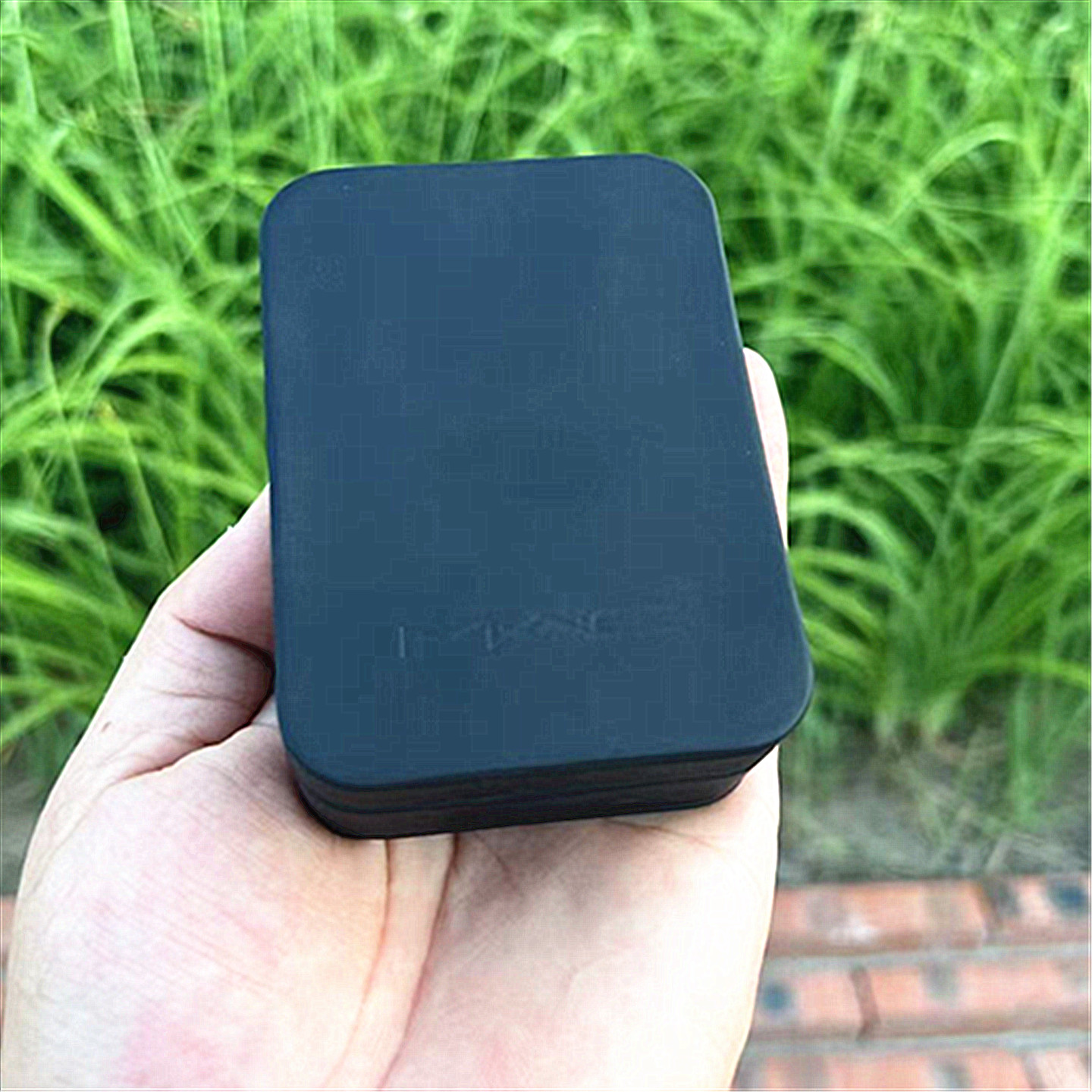 包邮魅可MAC黑色方形仿皮硬质唇膏口红随身收纳盒小巧精致送唇刷