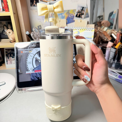 stanley保温杯保护套杯套史丹利水杯杯托吸管防尘塞配件吸管帽