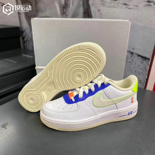 耐克 Air Force1 111 Nike AF1空军一号白绿蓝女子休闲板鞋 FB1393