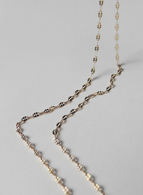 ysxl02银饰项链基础款配闪光镀金